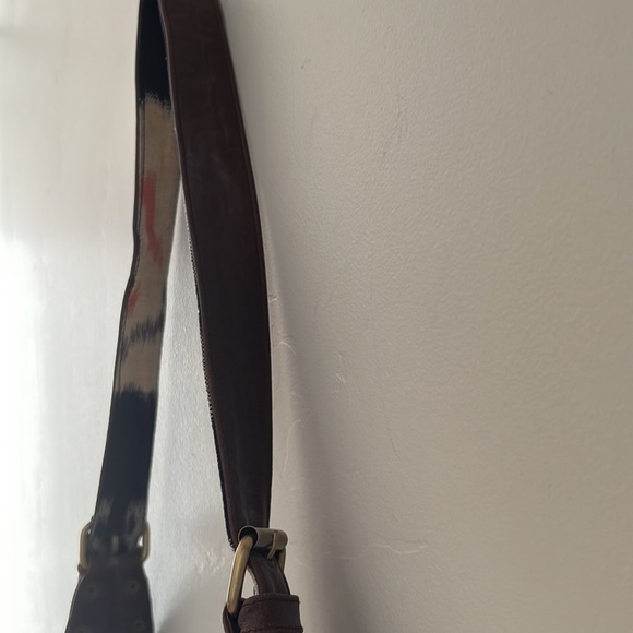 Cleobella leather and canvas fringe bag purse crossbody - Picture 8 of 13